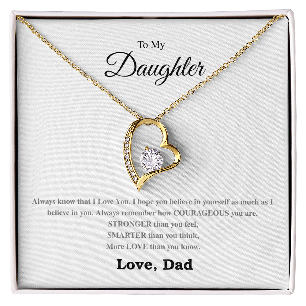 To My Daughter - The Forever Love Necklace