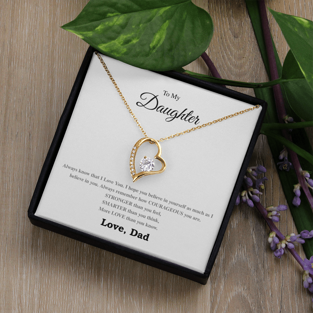 To My Daughter - The Forever Love Necklace