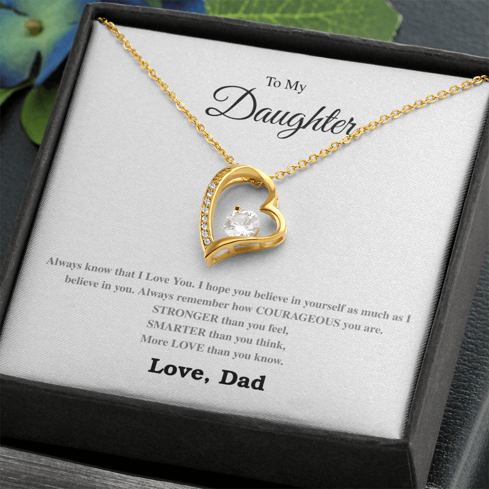 To My Daughter - The Forever Love Necklace